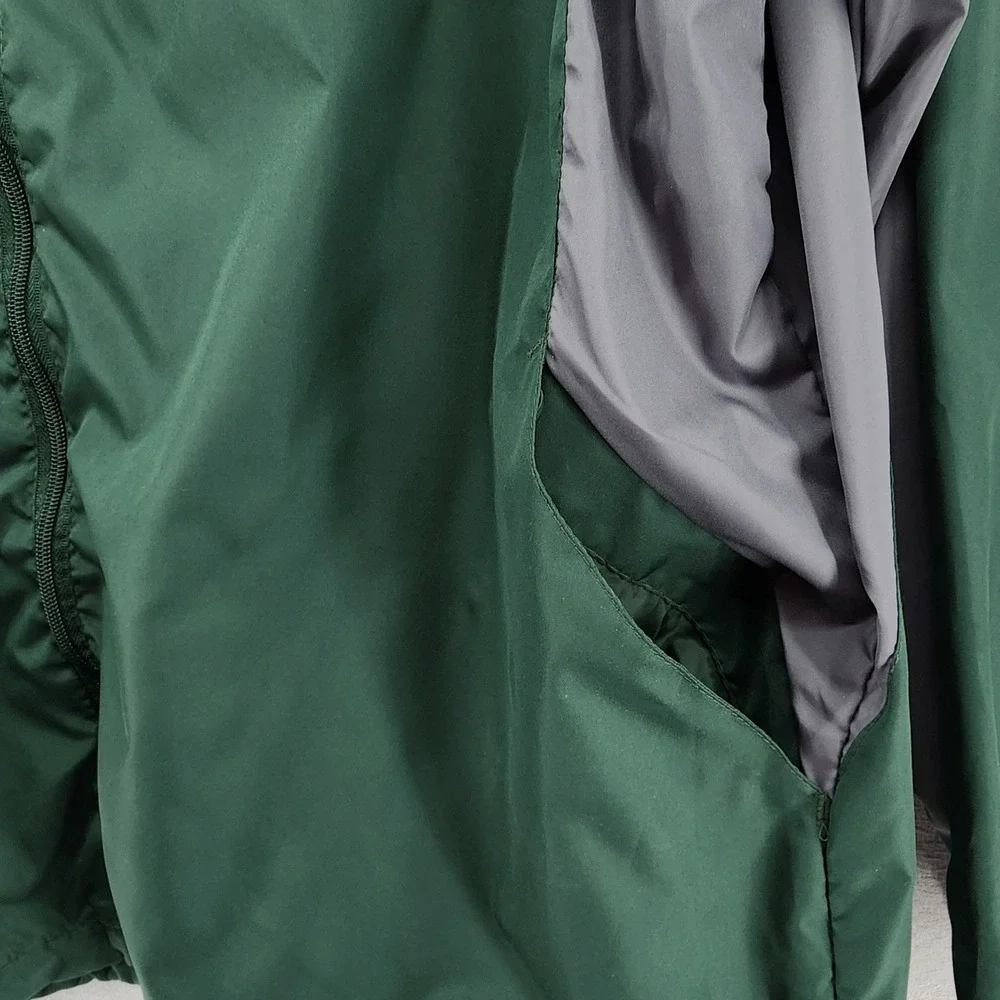 Reebok XL Green NFL Green Bay Packers Windbreaker Jacket Sporty Gorpcore SI